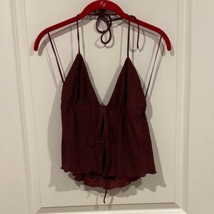 Princess Polly Burgundy Strappy Camisole